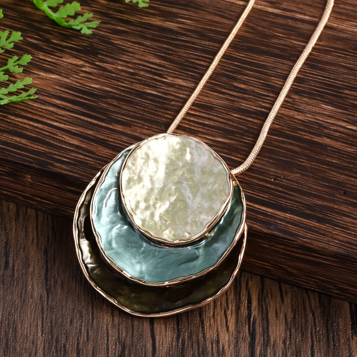 Handmade Golden Three Stone layer Set