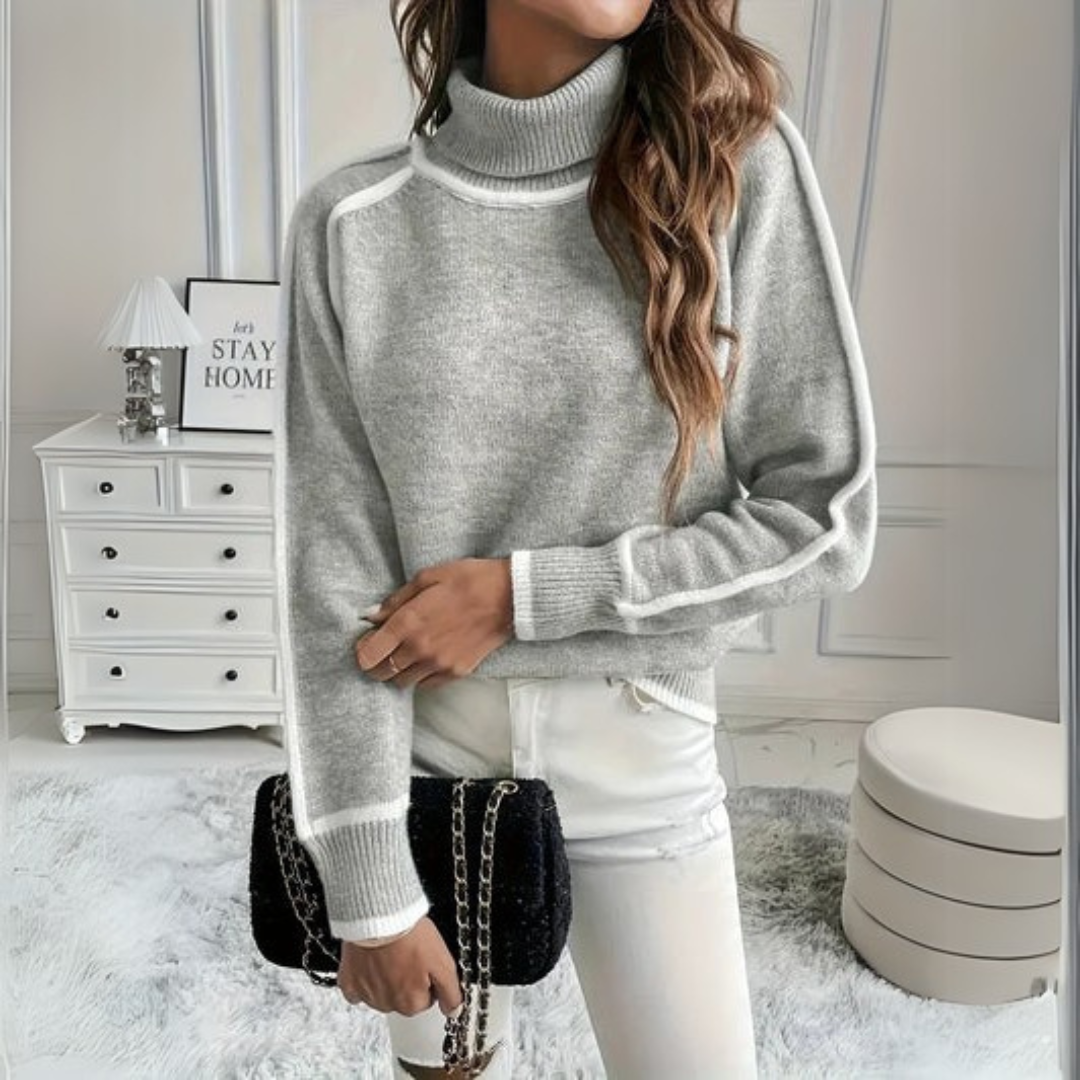 AURORA | Elegant Sweater with a Turtleneck