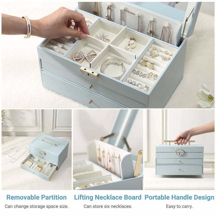 Large Jewellery Organizer with three Drawers