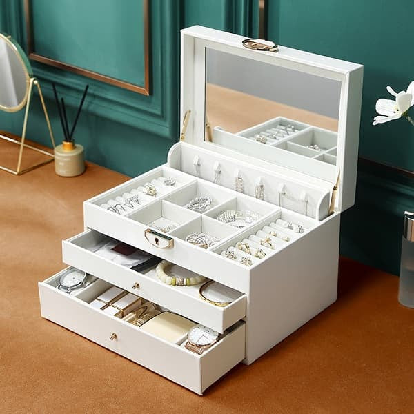Large Jewellery Organizer with three Drawers