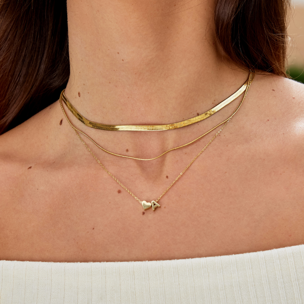 Love Letter Gold Necklace
