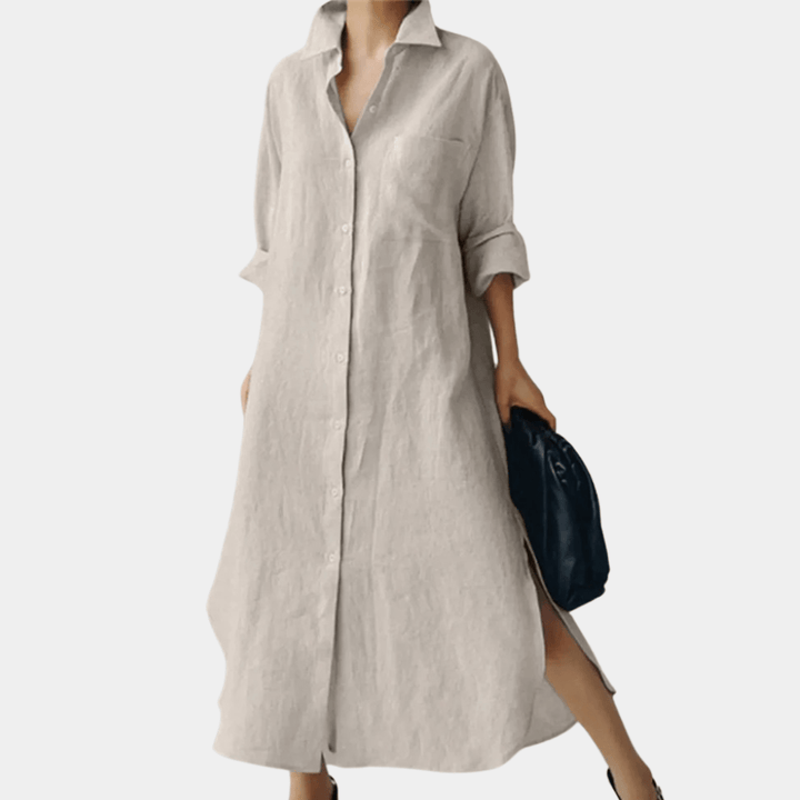 Oversized Linen Shirt Dress | Effortless Style | Lightweight & Breathable | Casual Wear