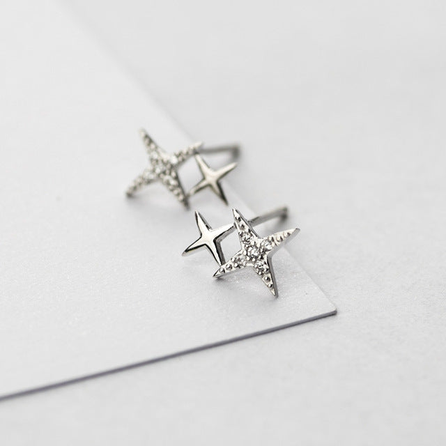Star Stud with Zirconia in Gold