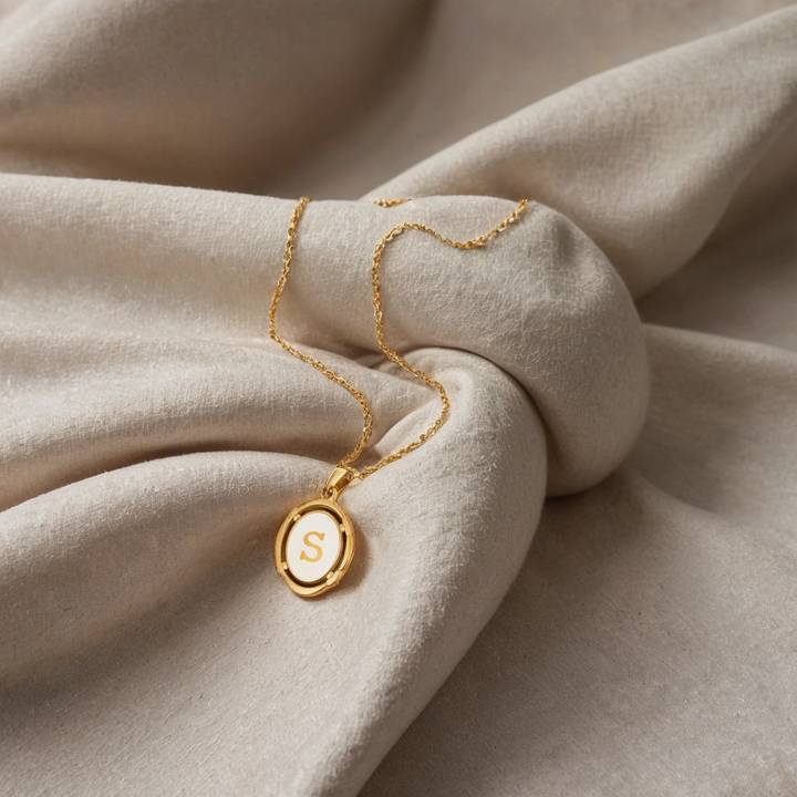 Classy Gold Letter Necklace