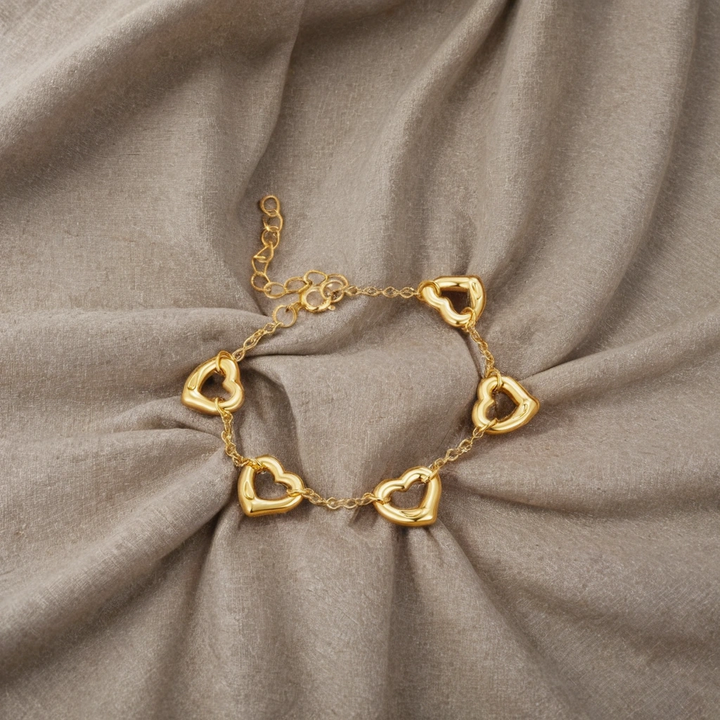 'String of Hearts' Bracelet