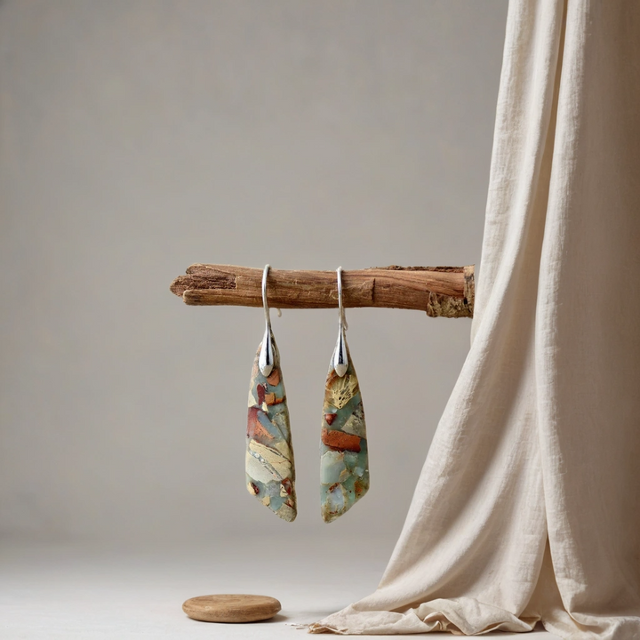 Vintage Natural Stone Earrings