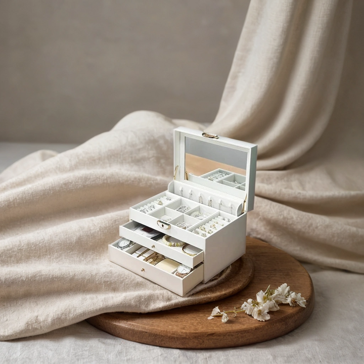 Large Jewellery Organizer with three Drawers