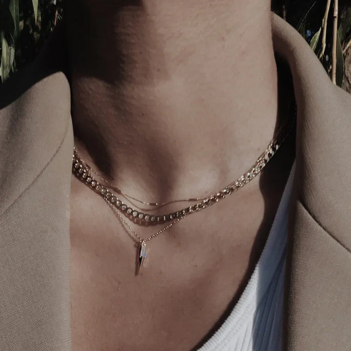 Flat Link Chain Necklace