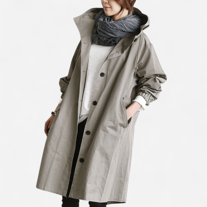 Ulla – Elegant Water-Repellent Trench Coat for a Timeless Style