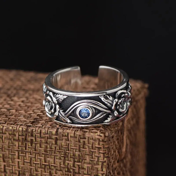 Eye Vintage Adjustable Ring Handmade