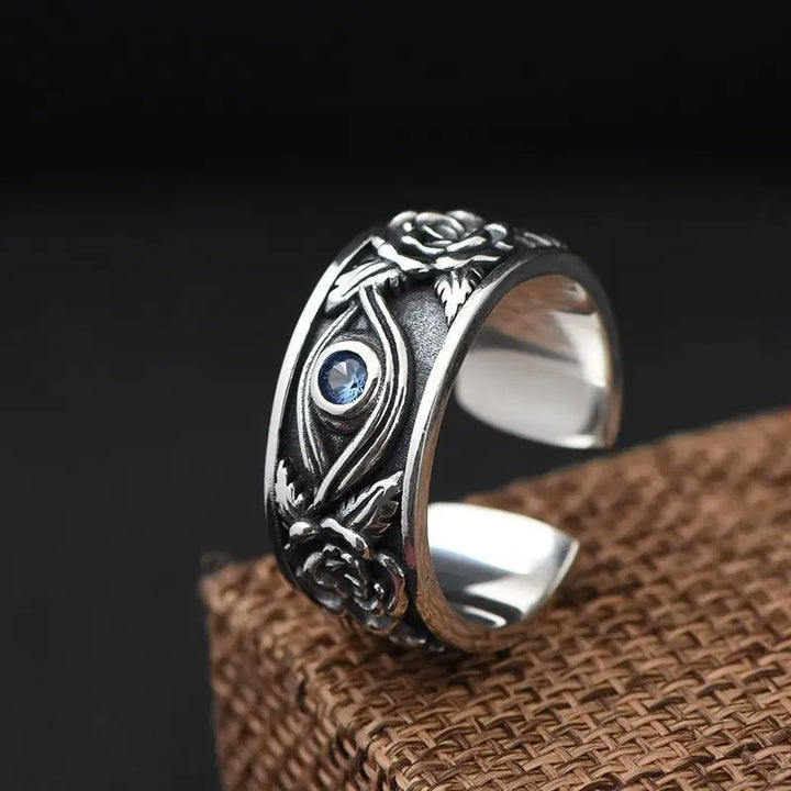 Eye Vintage Adjustable Ring Handmade