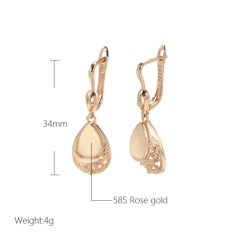 Opal Elegant Drop with Detail Earrings