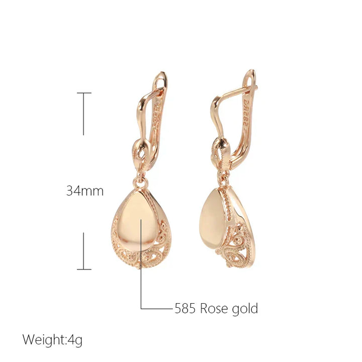 Opal Elegant Drop with Detail Earrings