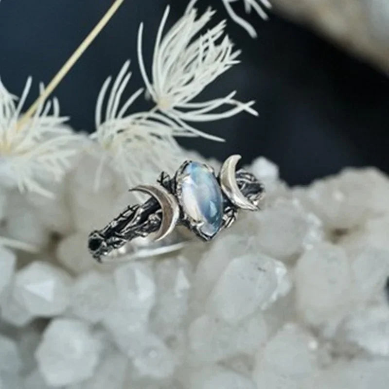 Bohemian Moonstone Ring