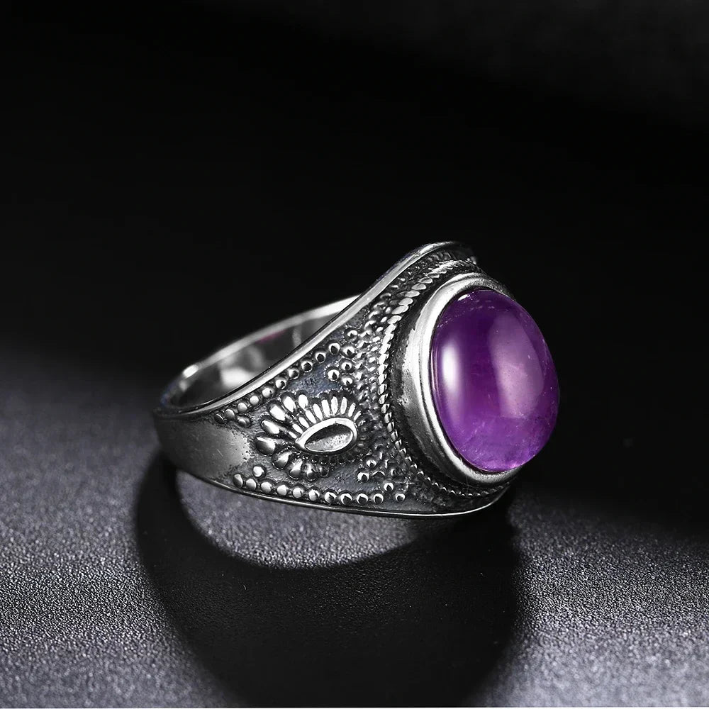 Amethyst 925 Silver Ring