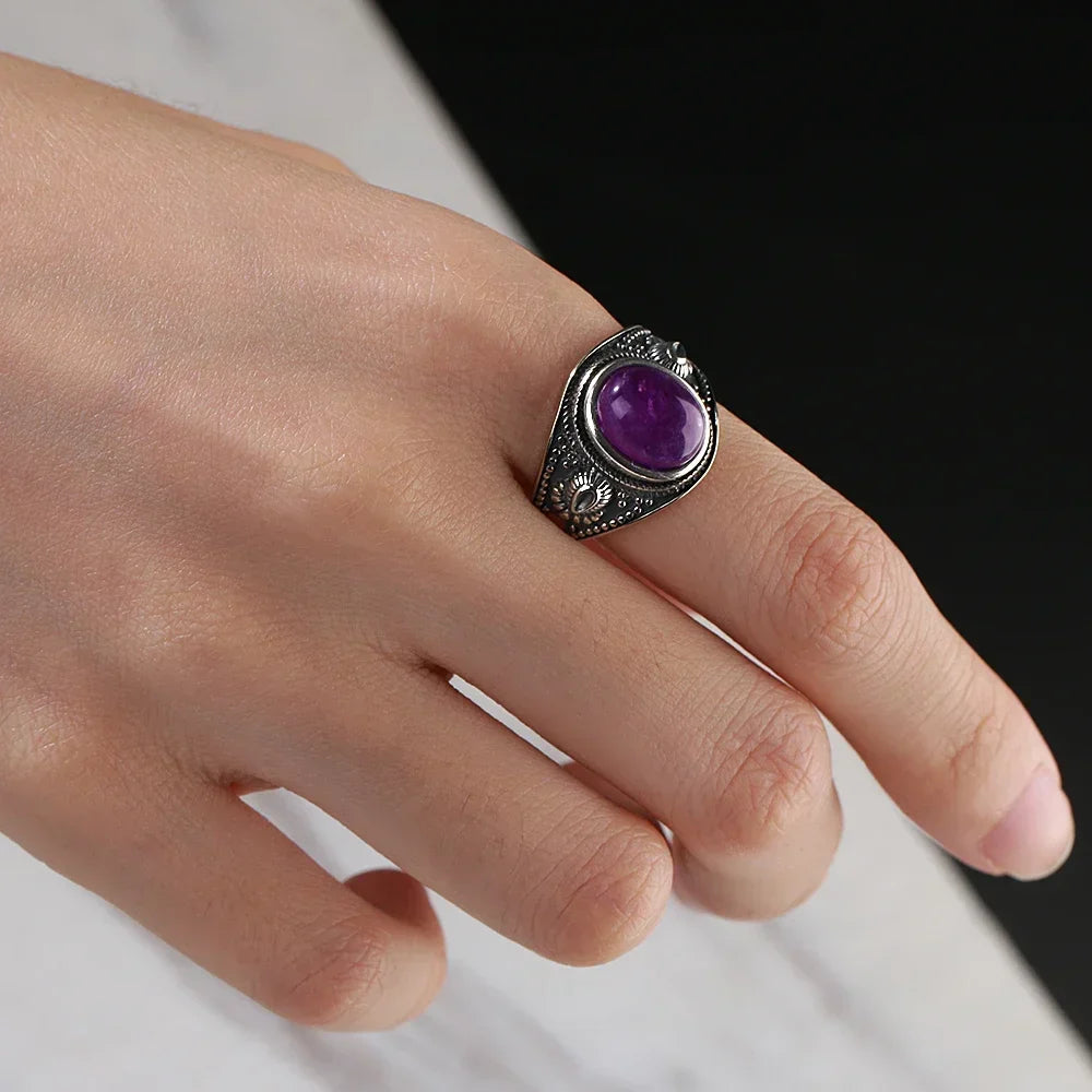 Amethyst 925 Silver Ring