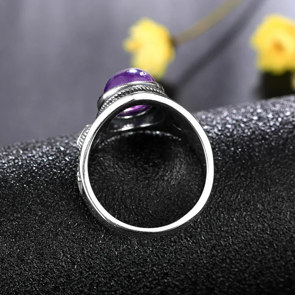 Amethyst 925 Silver Ring