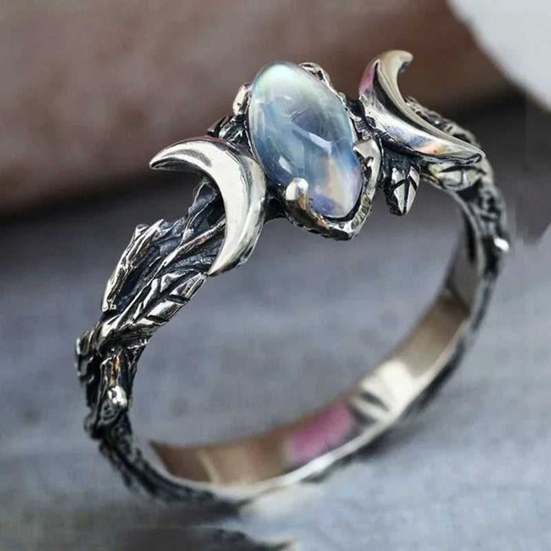 Bohemian Moonstone Ring