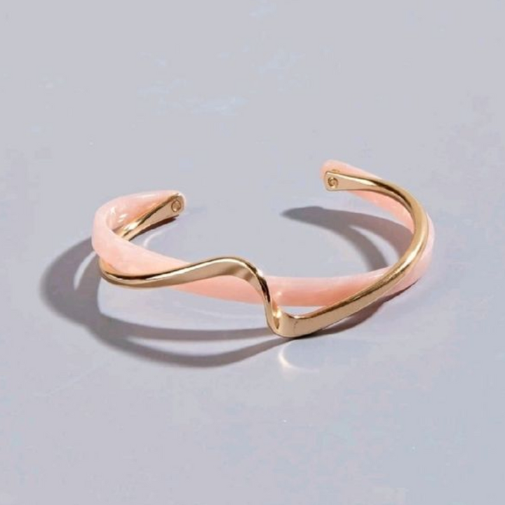 Elegant Pink with Gold Bracelet