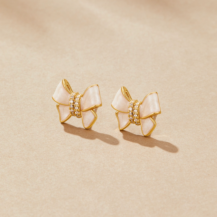 Bow tie earrings