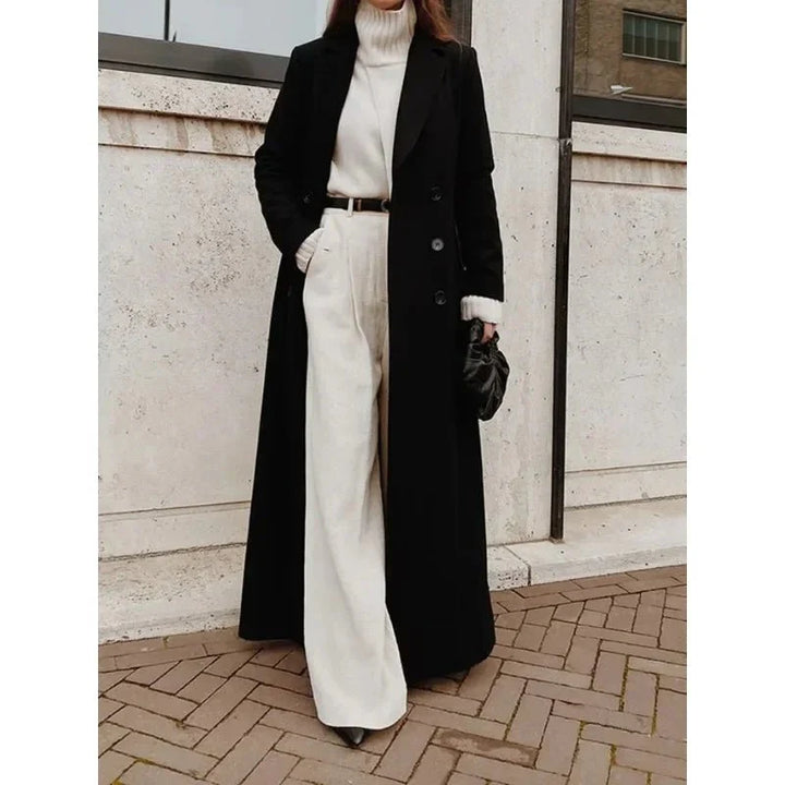 Longline Wool-Blend Coat | Tailored Elegance | spring Outerwear | Timeless Style