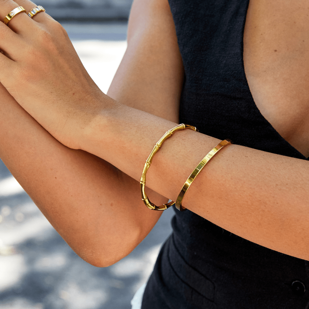 Golden Bamboo Bangle