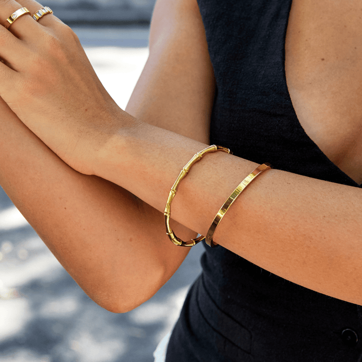 Golden Bamboo Bangle