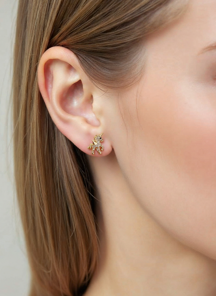 Little Crystal Horse Earrings