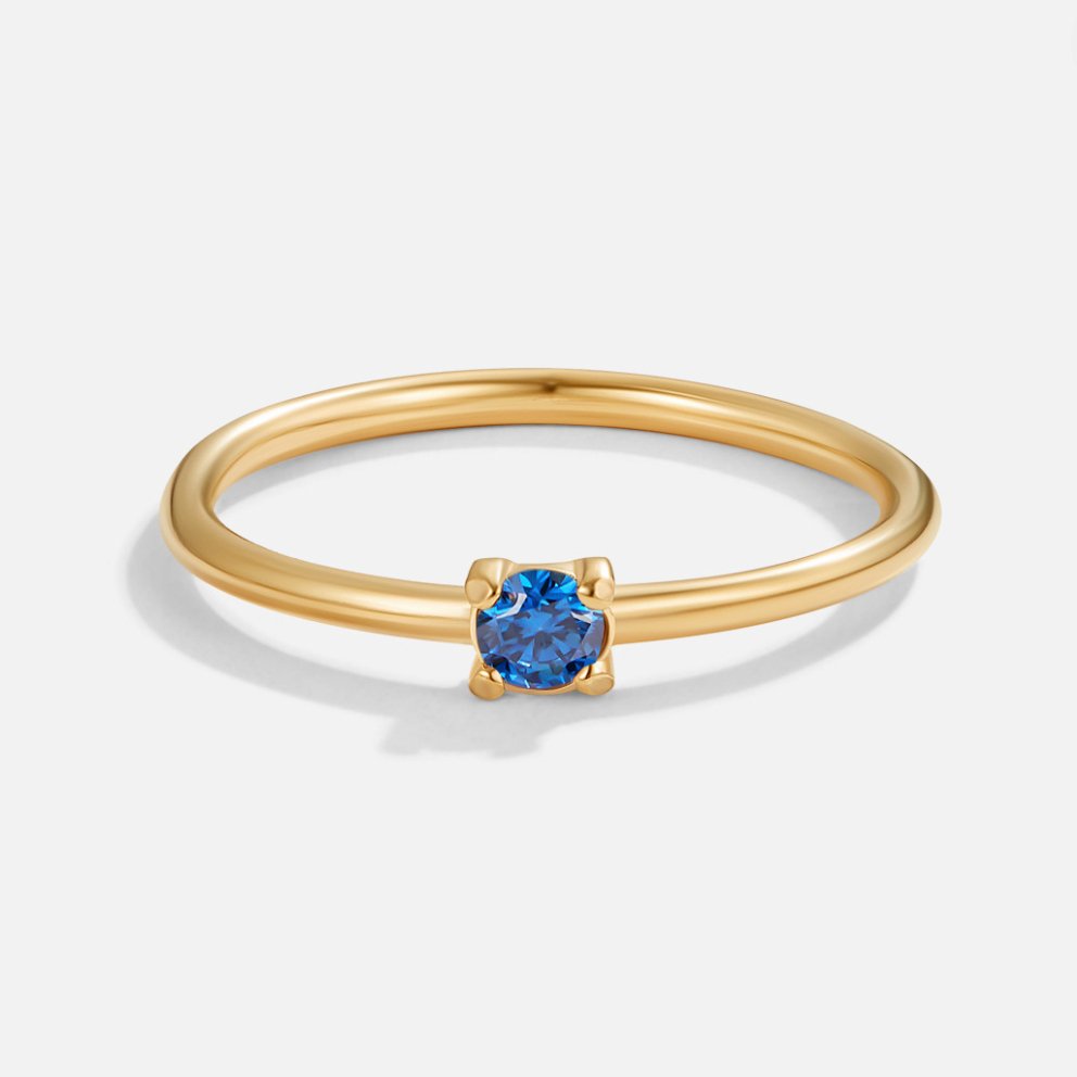 Birthstone 18K Gold Rings