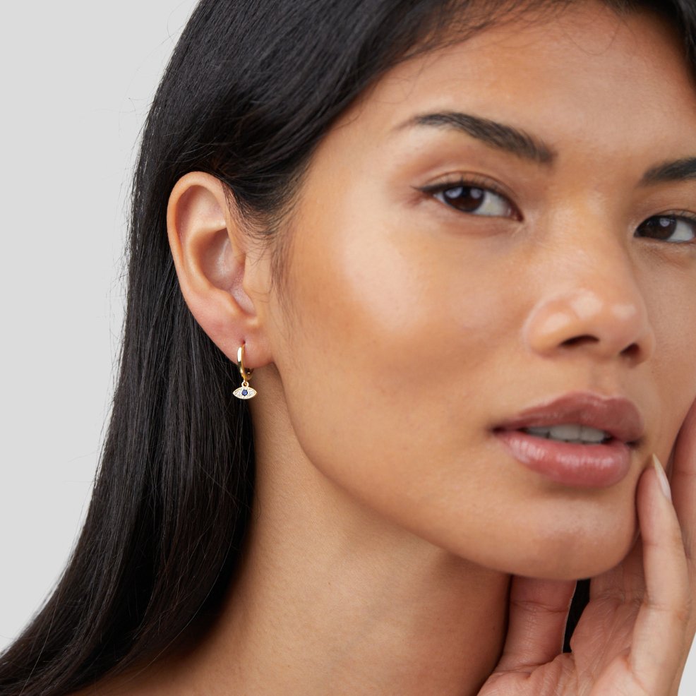 Eye luck earrings