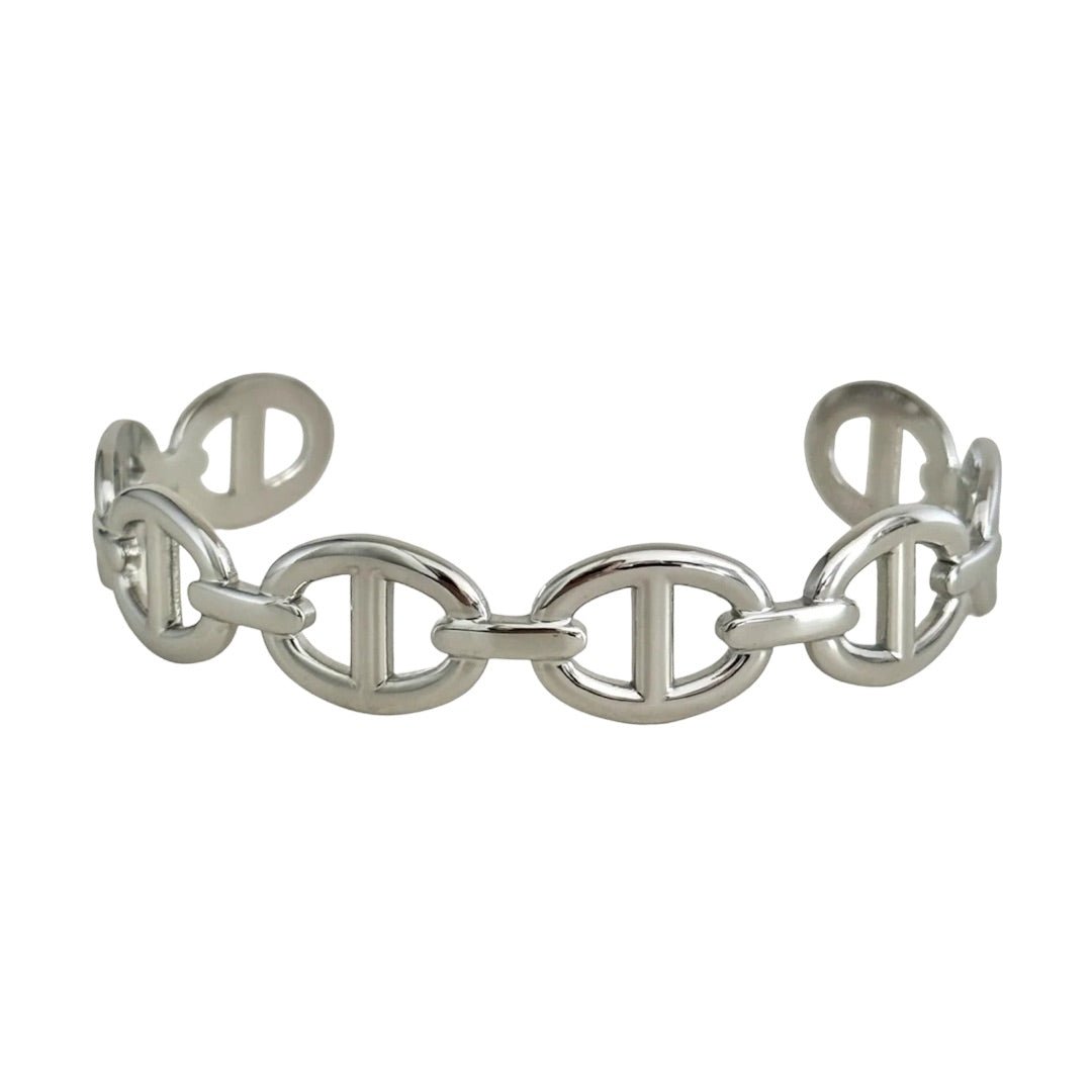 Golden Bracelet with Oval Links