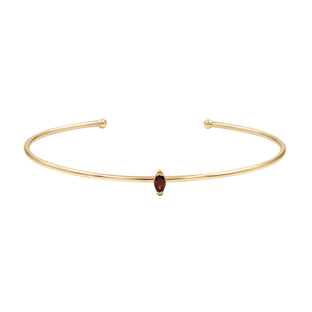Gold Birth Bangle with Diamond detail