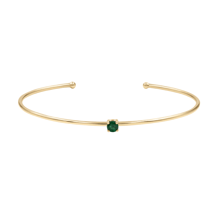 Gold Birth Bangle with Diamond detail