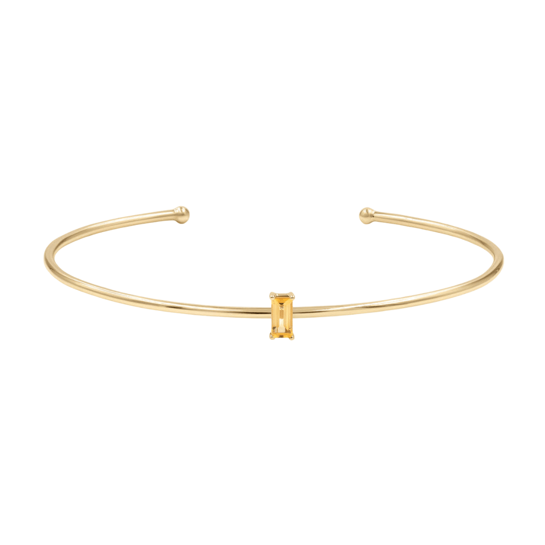 Gold Birth Bangle with Diamond detail