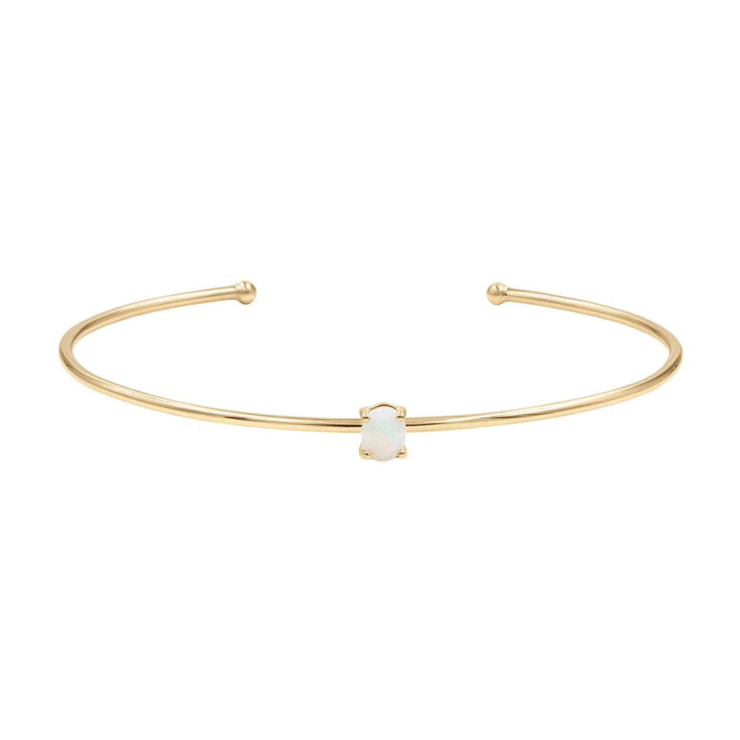 Gold Birth Bangle with Diamond detail