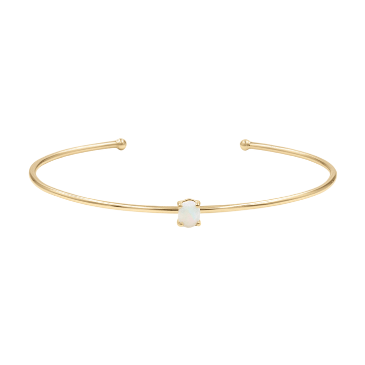 Gold Birth Bangle with Diamond detail