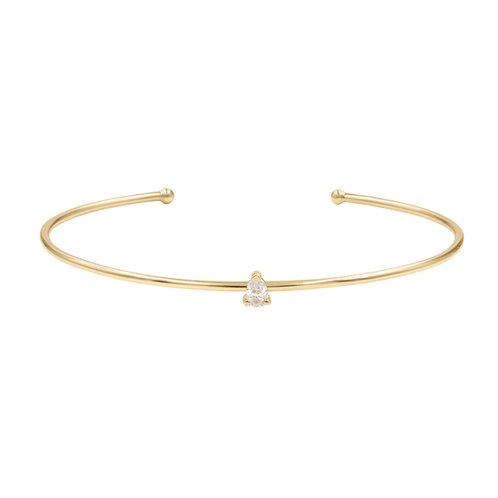Gold Birth Bangle with Diamond detail