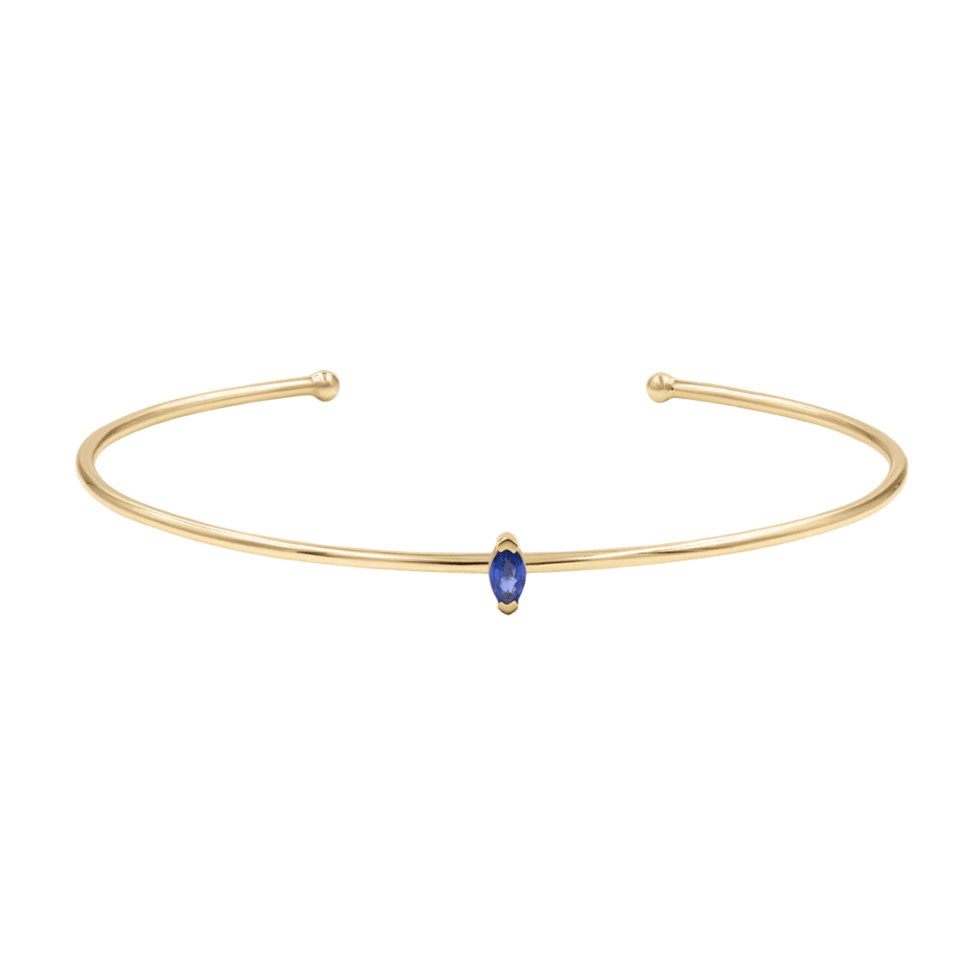 Gold Birth Bangle with Diamond detail