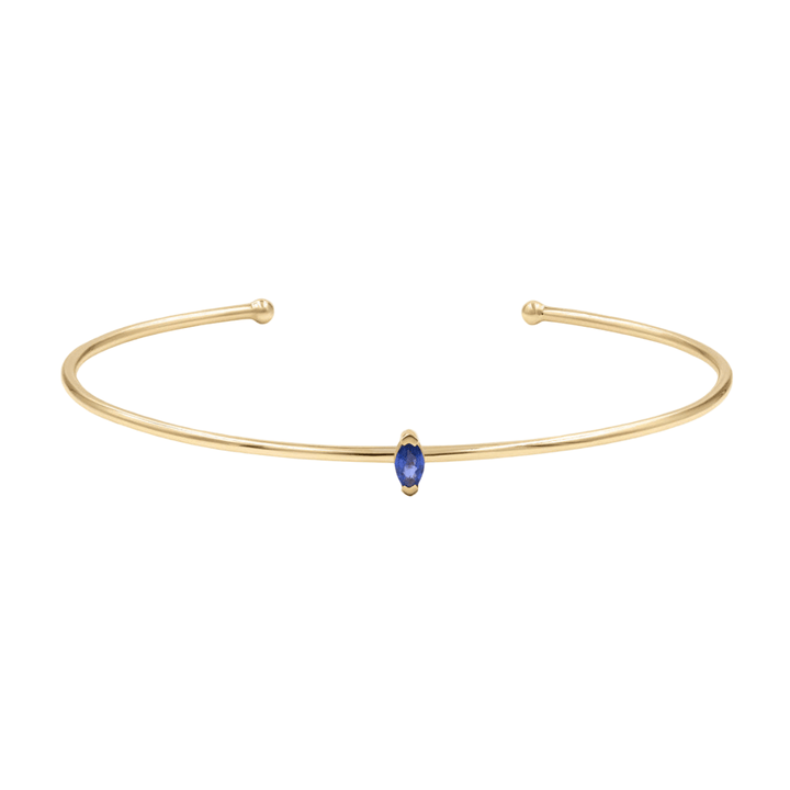 Gold Birth Bangle with Diamond detail
