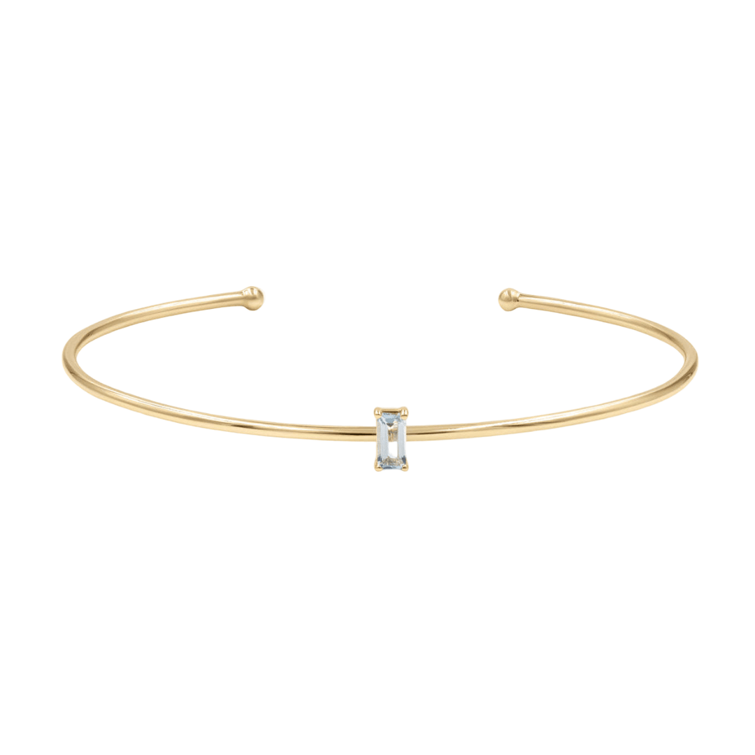 Gold Birth Bangle with Diamond detail