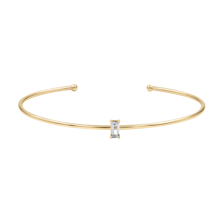 Gold Birth Bangle with Diamond detail