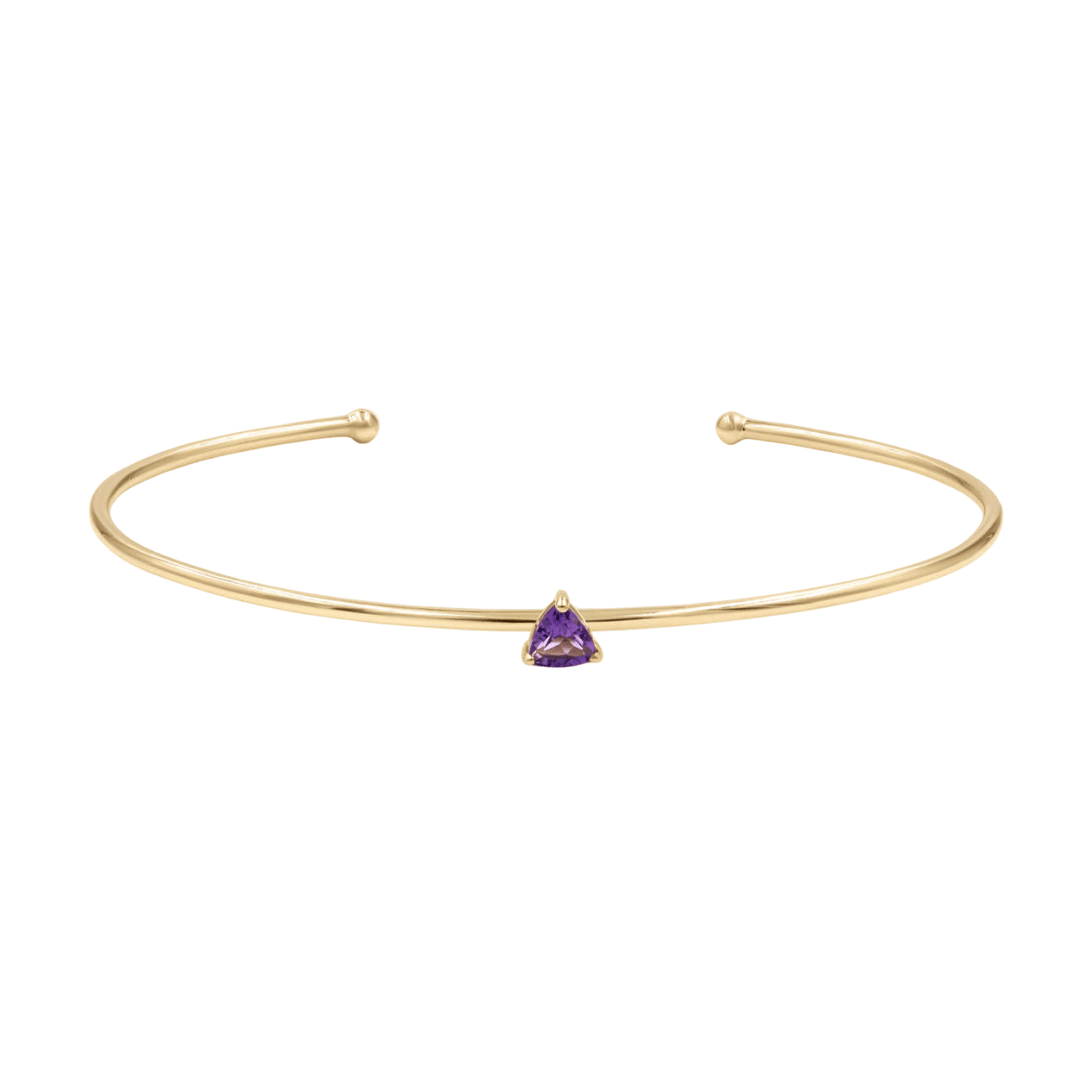Gold Birth Bangle with Diamond detail