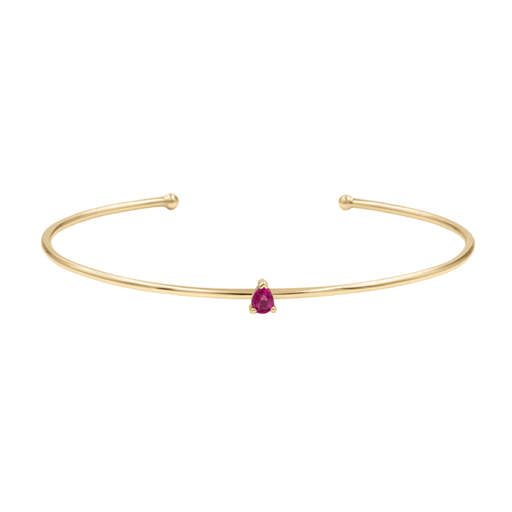 Gold Birth Bangle with Diamond detail