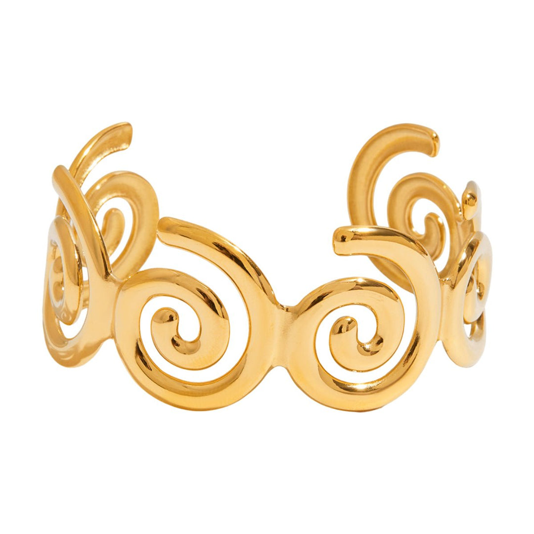Miranda Gold Curl Bracelet