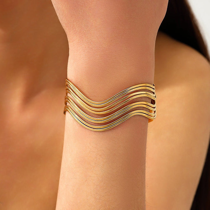 Wave Layered Bracelet
