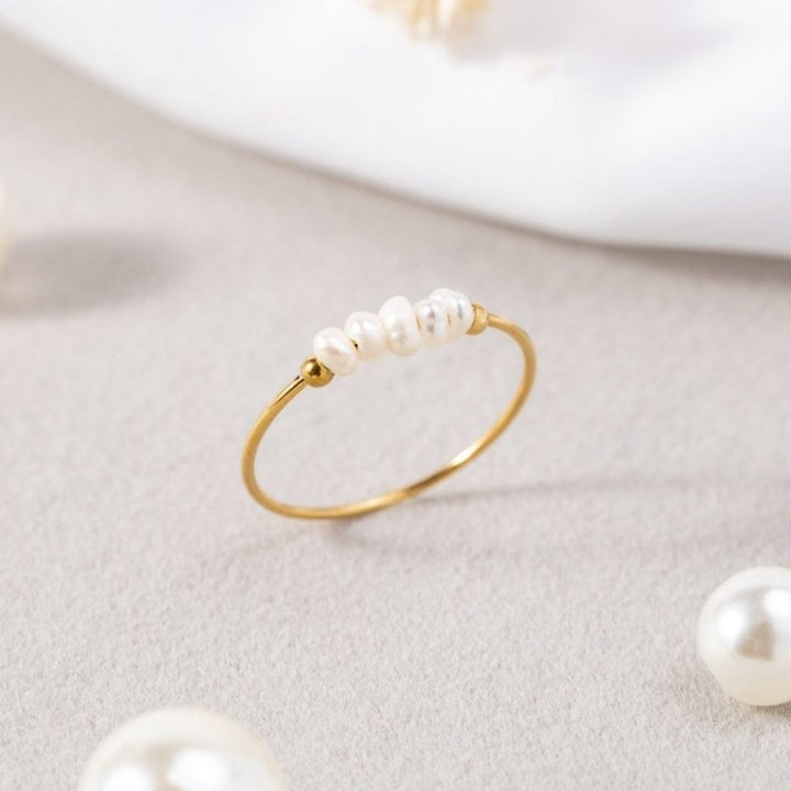 Natural Pearls Ring