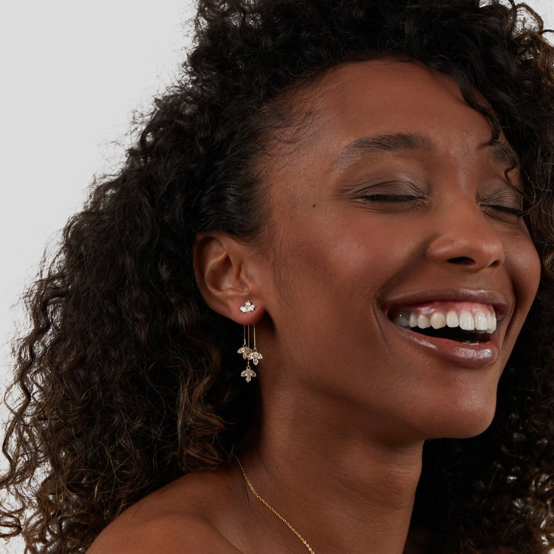 Elegant long leaf Earrings