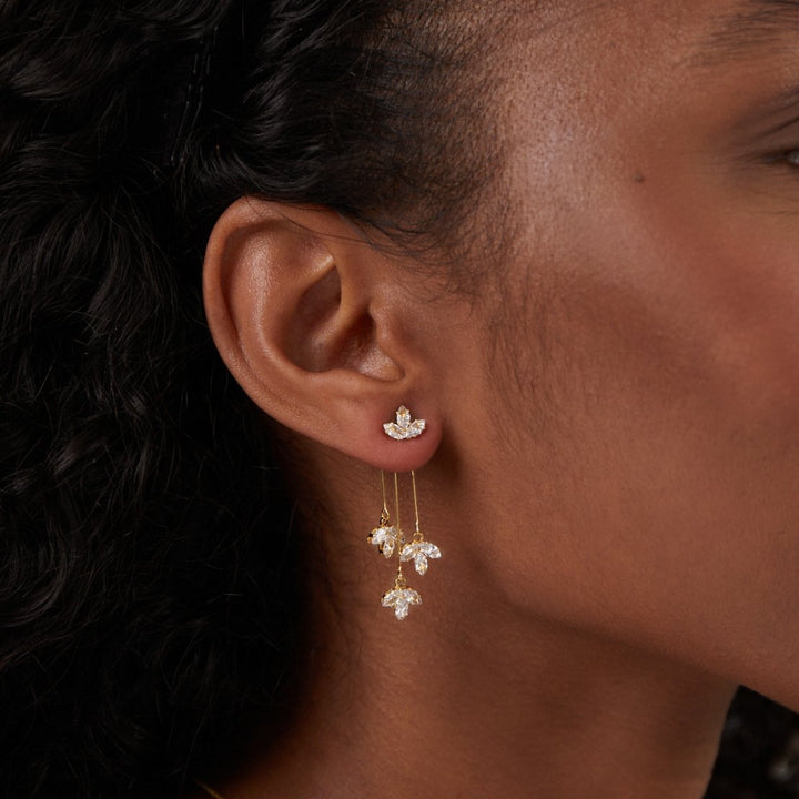 Elegant long leaf Earrings