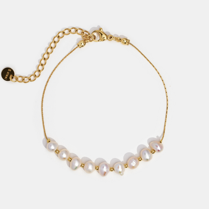 Freshwater Pearl with Gold touch Bracelet