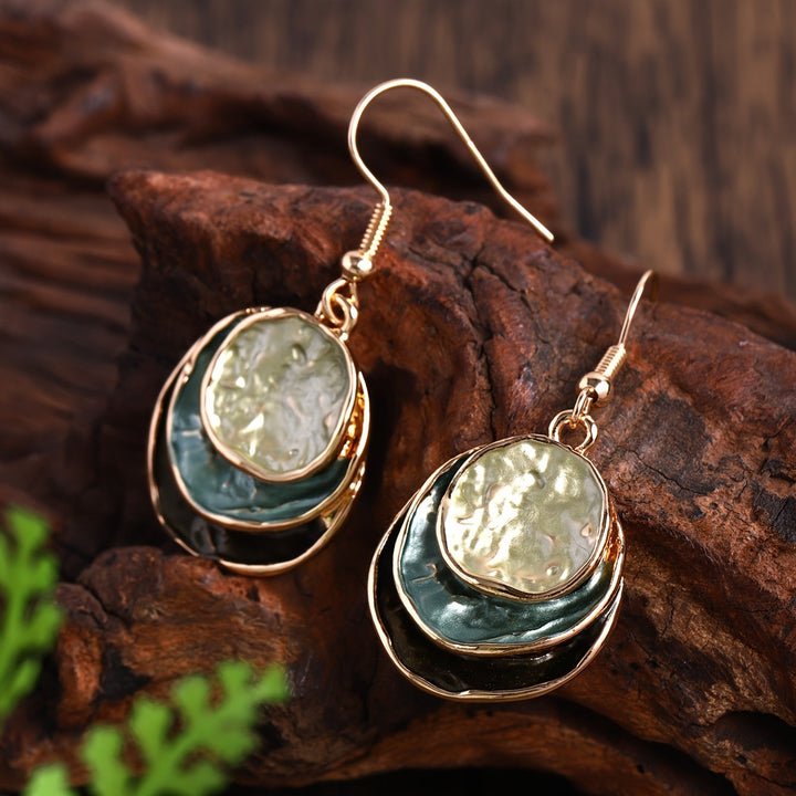 Handmade Golden Three Stone layer Set